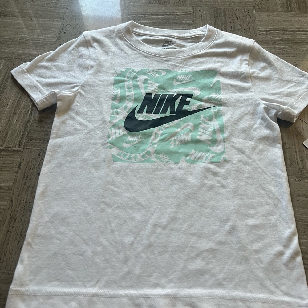 Nike White Tee with Subtle Logo